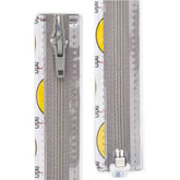 Rits deelbaar | Opti | spiraal S60 | 30 cm | 004 lichtgrijs Deelbare Rits OPTI - D - S60 - 30 CM - 004 - LICHTGRIJS